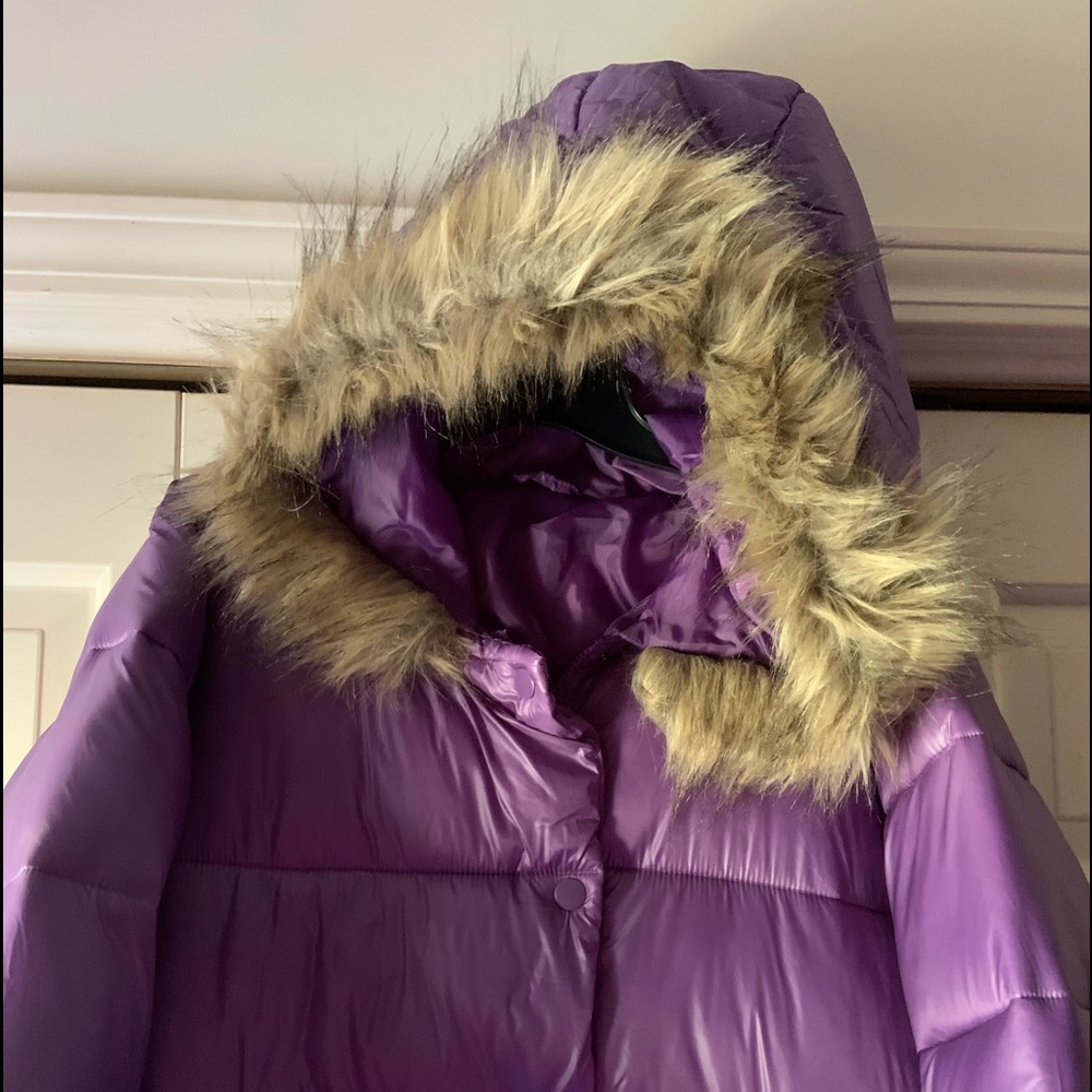 PURPLE PUFFER COAT - Picture 8 of 8